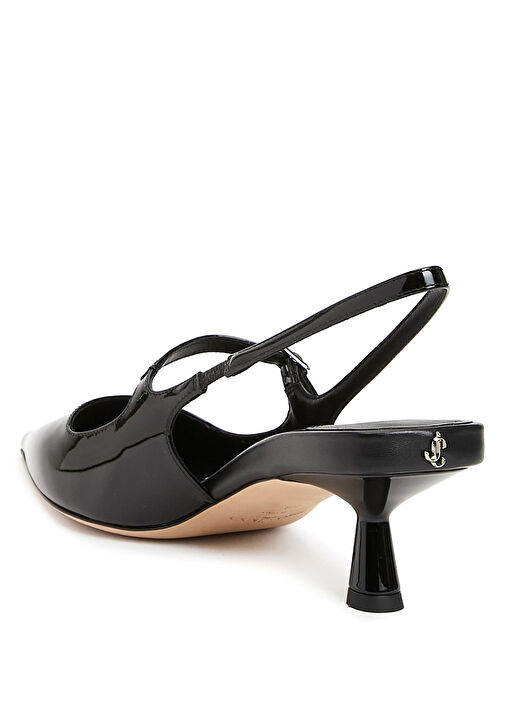 Didi Siyah Deri Topuklu Ayakkabı - Görsel 4