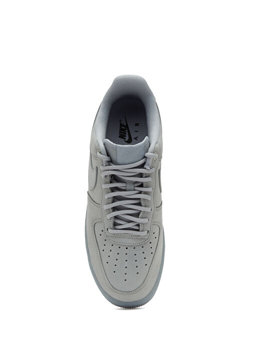 Air Force 1 '07 Gri Erkek Deri Sneaker - Görsel 5