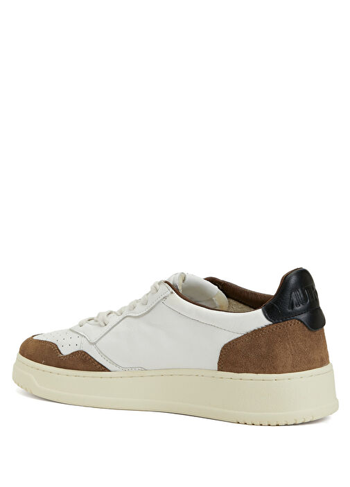 Medalist Beyaz Kahverengi Erkek Deri Sneaker - Görsel 4