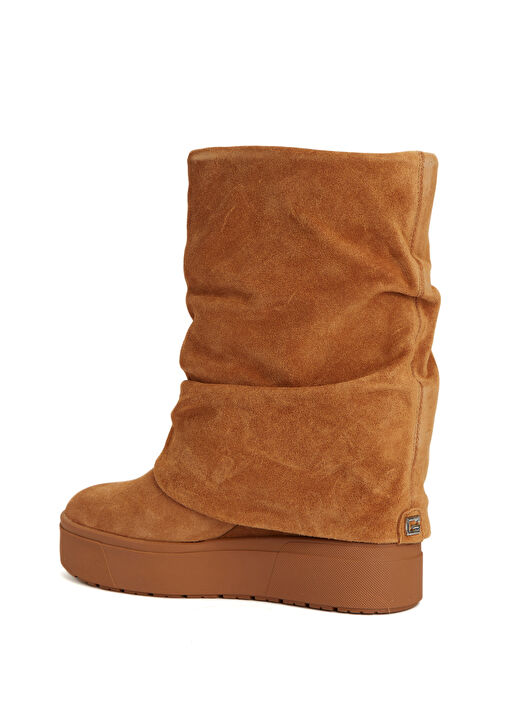 Kahverengi Kadın Süet Bot - Görsel 4