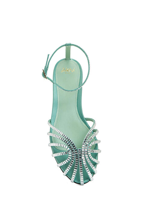 Alevi Alevi Turkuaz Geometrik Bantlı Babet Beymen'de! Turkuaz - 5. görsel