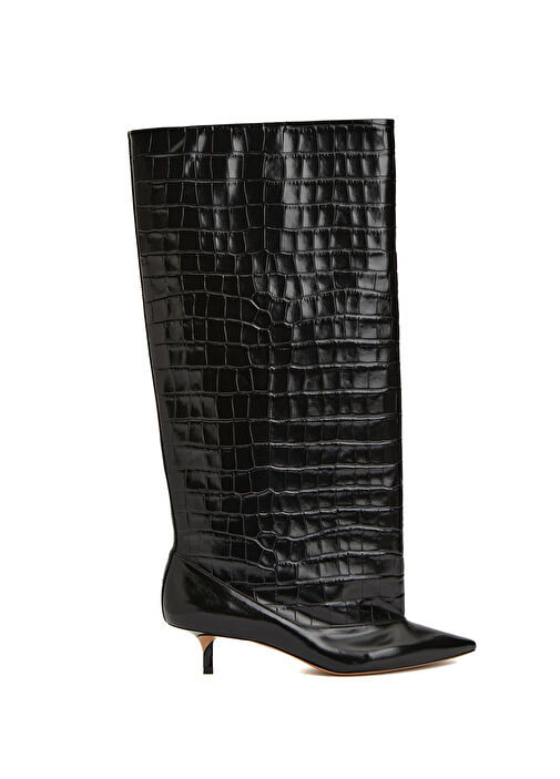 Siyah Kadın Deri Çizme - Görsel 2