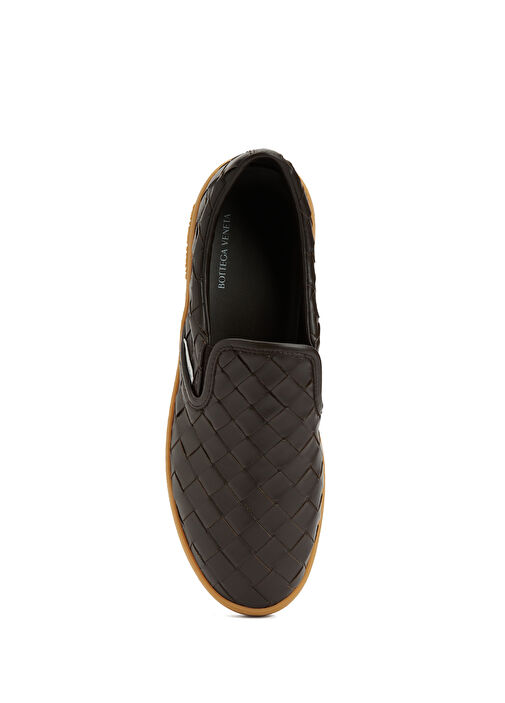 Sawyer Koyu Kahverengi Erkek Deri Sneaker - Görsel 5