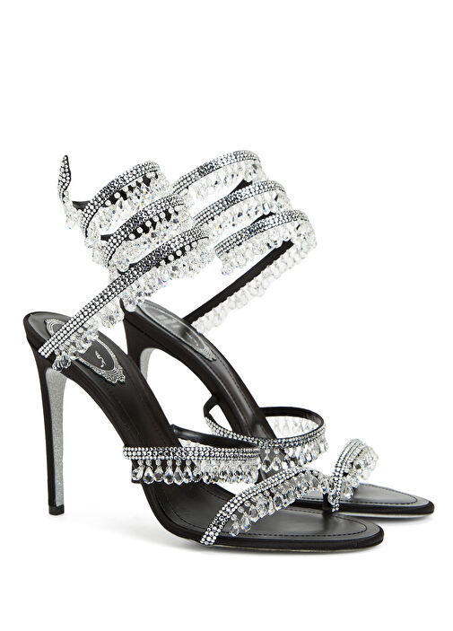 Siyah Silver Kadın Sandalet - Görsel 3