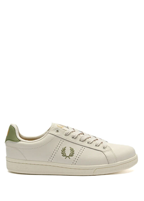 Beyaz Unisex Deri Sneaker - Görsel 3