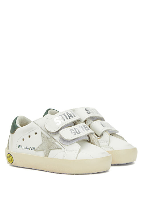 Old School Edt Beyaz Çocuk Deri Sneaker - Görsel 3