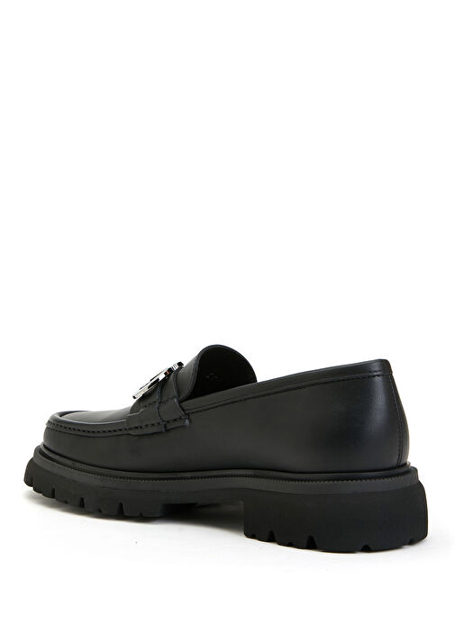 Siyah Erkek Deri Loafer - Görsel 4