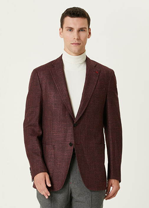 Burgundy wool jacket best sale