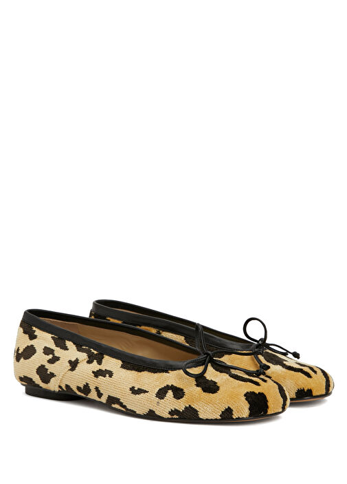 Mica Leopar Desenli Süet Babet - Görsel 3