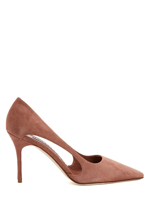 Boukefalos Açık Kahverengi Süet Stiletto - Görsel 2