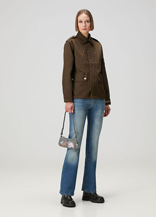 【美品】ZADIG&VOLTAIRE レザー　ボストンバッグ　2way グレー Zadig&Voltaire Gri Kadın Gri Desenli Kadın Çanta 1901187 | Beymen