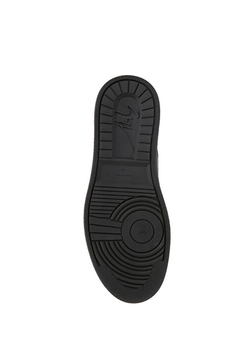 Siyah Erkek Deri Sneaker - Görsel 6