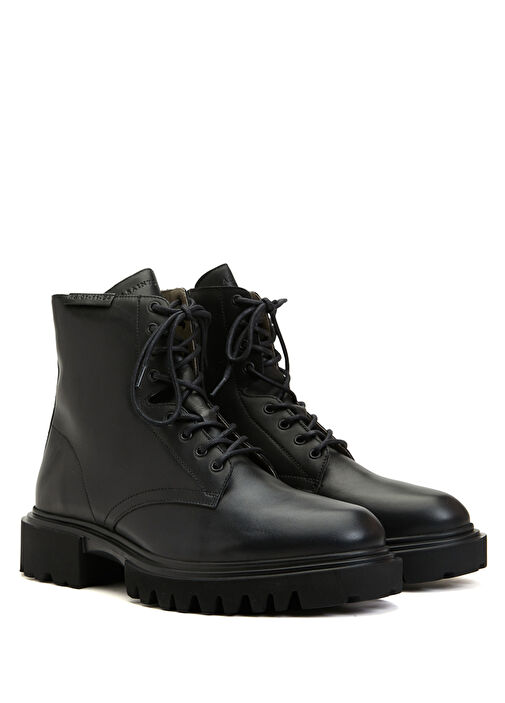 Siyah Erkek Deri Bot - Görsel 3