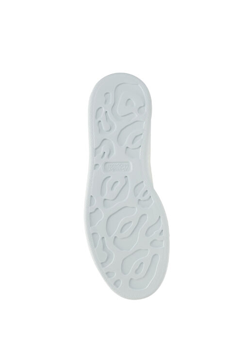 Oversized Beyaz Kadın Deri Sneaker - Görsel 6