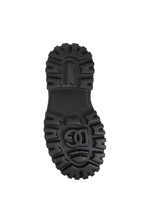 Siyah Logolu Erkek Çocuk Deri Bot - Görsel 6