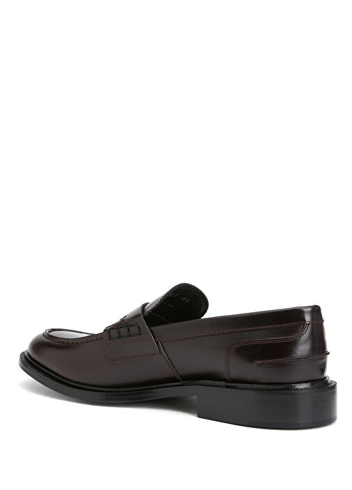 Bordo Erkek Deri Loafer - Görsel 4