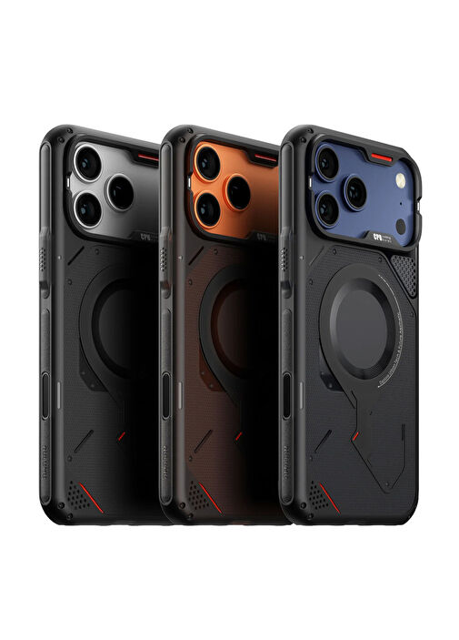 Aulumu - iPhone 17 Pro Max Rugged Soğutma Kanallı Köşe Korumalı