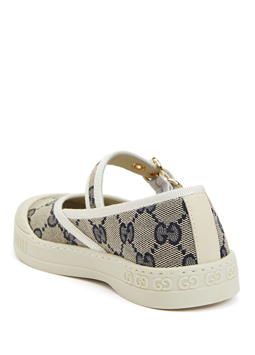 Lacivert Logo Jakarlı Kız Çocuk Sneaker - Görsel 4