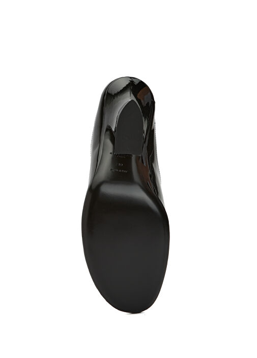 Sculpted Siyah Kadın Deri Terlik - Görsel 6