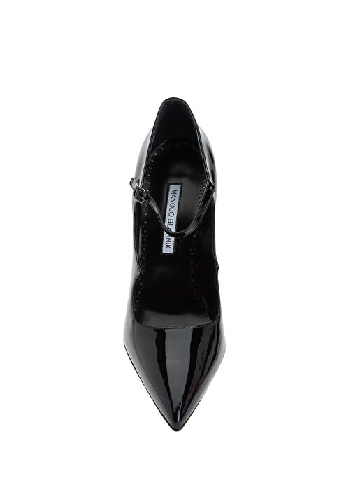 Manolo Blahnik Manolo Blahnik Delfi Siyah Deri Topuklu Ayakkabı Basketbol Ayakkabıları | Beymen Siyah - 5. görsel