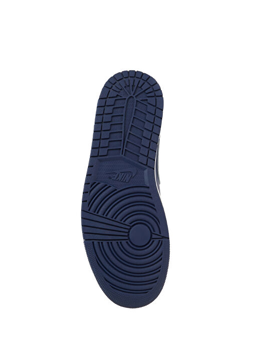 Air Jordan 1 Mavi Erkek Deri Sneaker - Görsel 6