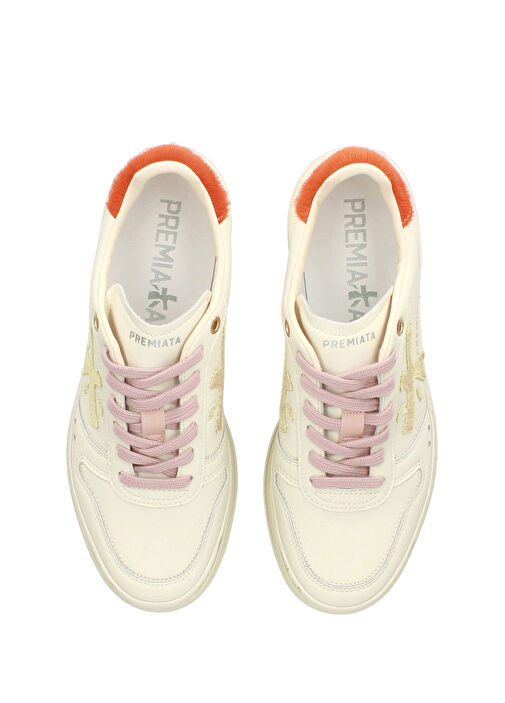 Micol Beyaz Kadın Deri Sneaker - Görsel 7