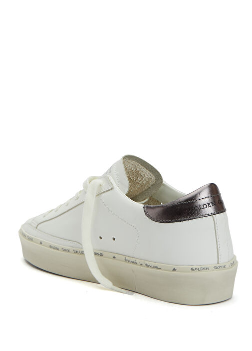 Hı Star Beyaz Kadın Deri Sneaker - Görsel 4