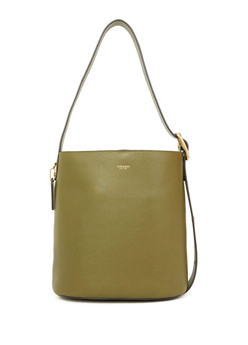 Coach - Bleecker Bucket Haki Kadın Deri Çanta - Haki