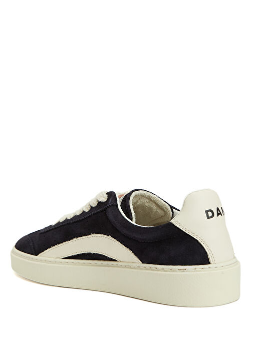 Siyah Beyaz Erkek Deri Sneaker - Görsel 4