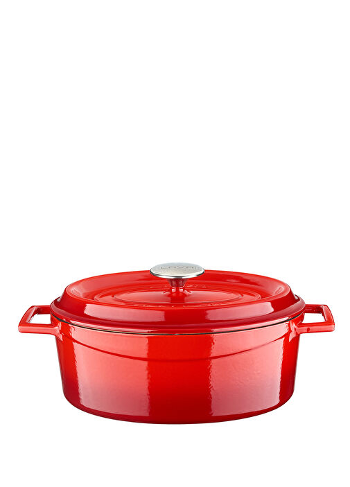 LAVA Edition Series Red Cast Oval Deep Pot 31 cm - Main Image