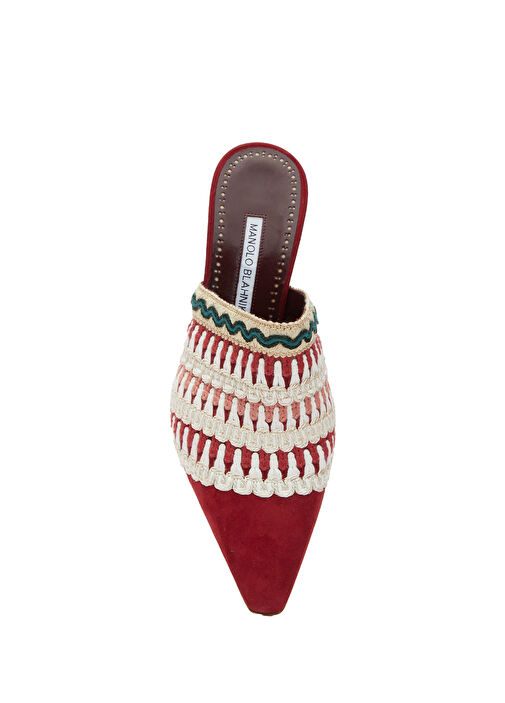 Alo Kırmızı Kadın Süet Terlik - Görsel 5