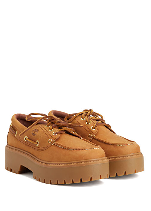 Stone Street Taba Kadın Deri Loafer - Görsel 3