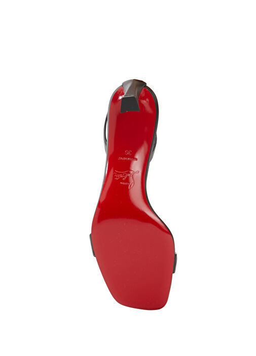 O Condora Siyah Kadın Deri Sandalet - Görsel 6