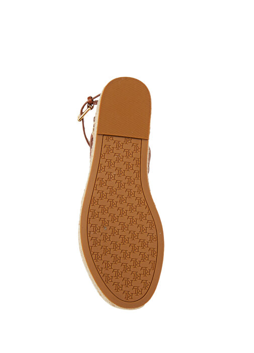 Kahverengi Kadın Deri Sandalet - Görsel 6