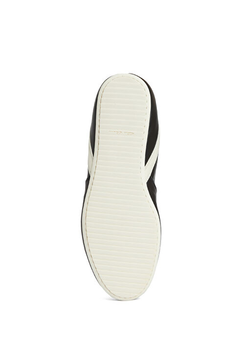 Siyah Erkek Deri Sneaker - Görsel 6