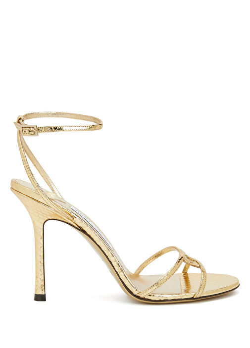 Leo Gold Deri Topuklu Sandalet - Görsel 2