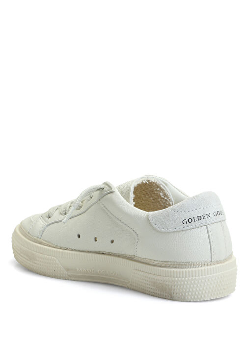 May Beyaz Çocuk Deri Sneaker - Görsel 3