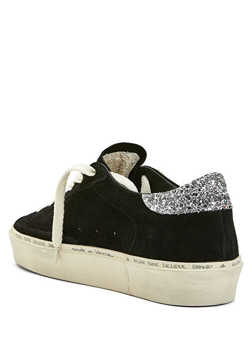 Hi Star Siyah Silver Kadın Deri Sneaker - Görsel 4
