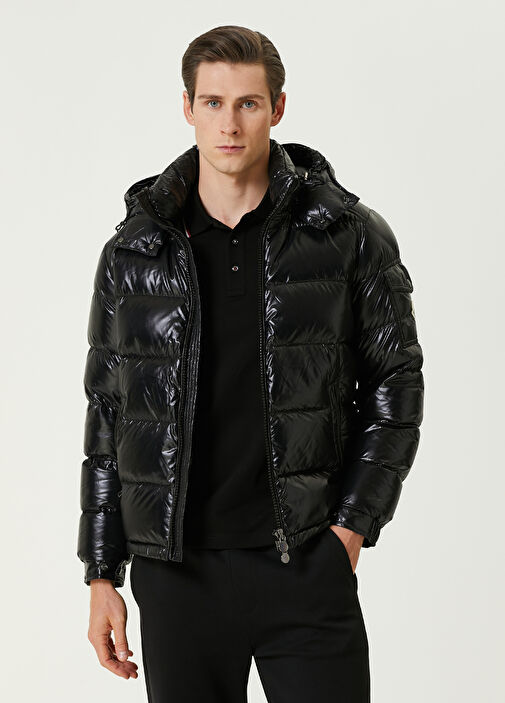 Moncler Siyah Erkek Siyah Kapu onlu Puff Mont 1518029 Beymen