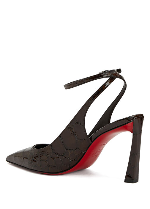 Condora Kahverengi Deri Topuklu Ayakkabı - Görsel 4