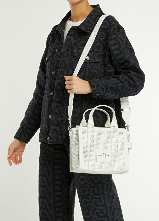 Marc Jacobs - The Crystal Canvas Small White Womens Bag
