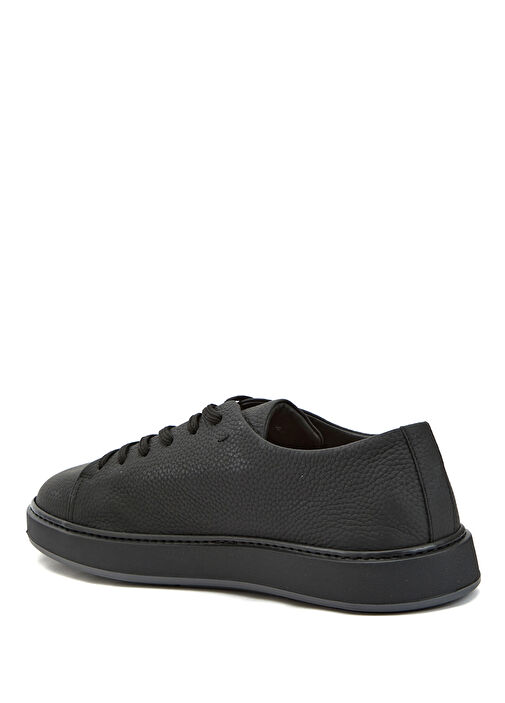 Siyah Erkek Süet Deri Sneaker - Görsel 4
