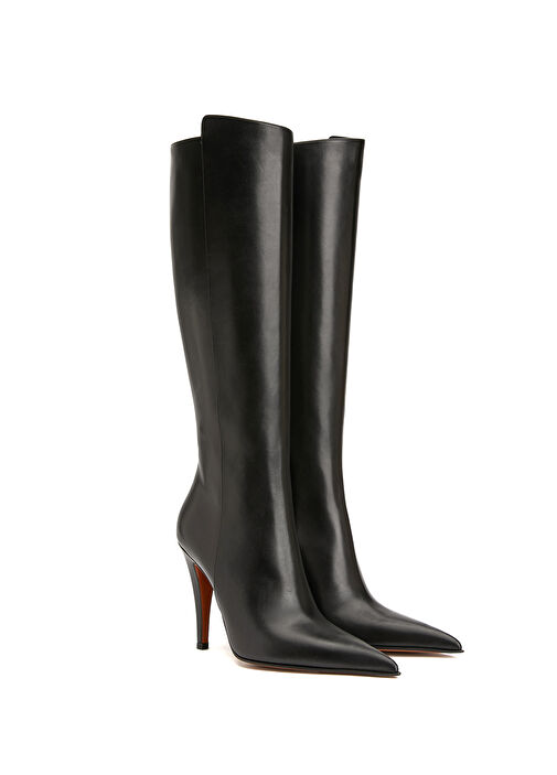 Birdee Siyah Kadın Deri Çizme - Görsel 3