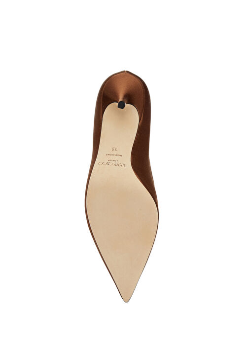 Love Bronz Saten Stiletto - Görsel 6