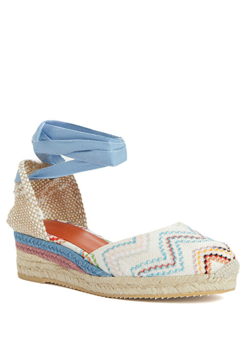 Eva Çok Renkli Kadın Deri Espadril - Görsel 3