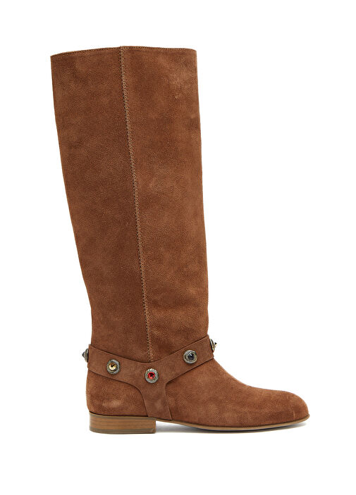 Taba Taşlı Kadın Çizme - Görsel 2