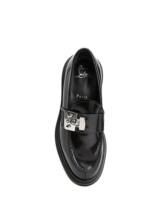 Siyah Kadın Deri Loafer - Görsel 5