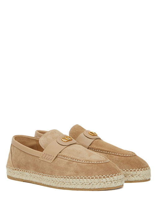 Valentino Garavani Bej Valentino Garavani Süet Erkek Espadril