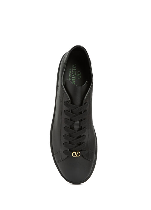 Siyah Erkek Deri Sneaker - Görsel 5
