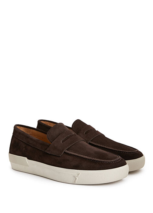 Acı Kahve Kadın Deri Loafer - Görsel 3